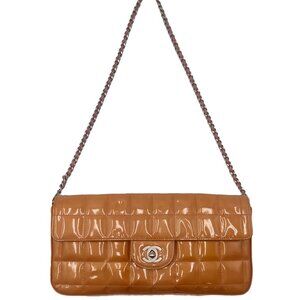 ✨$1800✨ Chanel Patent Leather Chocolate Bar Bag